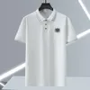 Wysokiej klasy wzrost koszulki polo Mens krótki rękaw Paul T-shirt modna marka odzież gruby mężczyzna Lapel Nowa luźna połowa LG0U {kategoria}