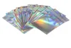 Clear Holographic Laser Ziplock Bag Cosmetic Packaging Self Sealing Presentväska smycken Tjock aluminiumfolie Zip Lock Bags6135488