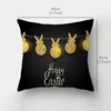 Pillow Easter Covers Set Farmhouse Egg Decorative Cases Holiday Throw Cover For Home Sofa Office Car Decor