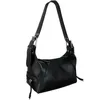 Totes High Quality Women Bag Underarm Bags 2024 Genuine Leather One Shoulder Motorcycle Small Designer Luxury Handbags