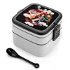 Dinnerware Demon-Anime Demon Japanese Manga Bento Box Compartments Salad Fruit Container Japan Funny Inosuke