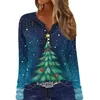 Women's T Shirts 2024 Christmas Snowman Shirt For Women 3d Printed Tees Top Summer Fashion Casual Streetwear V-Neck Oversize Female Clothes
