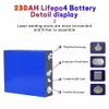 Brand New 3.2V 230AH Lifepo4 Rechargeable Battery 6000 Cycles Suitable For RV EV Solar High Quality Lithium Iron Phosphate Cells