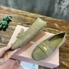 Fashion Velvet slippers Designer Women Suede driving shoes loafers Ballet flat sole shoes luxury leather Plush Satin Half Baotou slippers Size 35-41