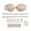 Soutien-gorge Vgplay Femmes Soutien-gorge Push Up Lingerie Underwire Dos Nu Antidérapant Sans Bretelles Multiway Ajusté Convertible Pour