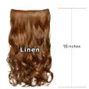 Synthetic Wigs 1Pc 5 Clip Fashion In Hair Girl Curly Wig Hair 240329