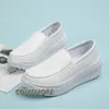 Casual Shoes Women's Spring Pu Leather Soft Outrole Work Female Loafer Sports for Woman Platform Wedges Plus Size 42