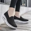 Sapatos casuais tênis feminino tênis ortopédicos vulcanizados para mulher malha respirável plataforma deslizamento-em senhoras mocassins zapatillas de mujer