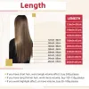Weft Moresoo Human Hair Bundles Weave in Double Wefted Machine Remy Hair Balayage Hair Pieces for Women Straight Weft Hair Extension