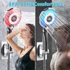 LED Shower Head Digital Temperature Control Sprayer 3 Spraying Mode Water Saving Filter Bathroom Accessories 240314