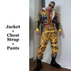 Scene Wear Adult Man Gogo Dance Clothing Chinese Style Hip Hop Costume Sequin Sleeve Jacket DJ Clubwe Muscle Man Dancewear VDB7392