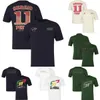 T-shirt del pilota della squadra di team 2024 F1 T-shirt unisex Formula 1 Race Auto Fan Fan T-Shirt Oversize T-shirt Summer Men Women Polo Shirts Tops