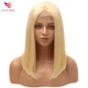 Wigs #613 Straight Human Hair Lace Frontal Wigs Pre Plucked Short Bob Wigs for Women 13x4 Blonde Brazilian Lace Front Wig Remy Hair