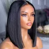 Synthetic Wigs Human Chignons Remy Glueless Lace Front Short Bob Human Hair Wigs 13x4 Brazilian Straight Human Hair Wigs 4x4 Lace Closure Frontal Wigs 240328 240327