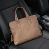 2024 Luxury Briefcase for Man Leather Tote Handbag Laptop Computer Shoulder Cross Office Business Messenger Crossbody Bag Male Designes Boys handbag purses