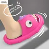 HBP Non-Brand Girls Cute Fashion Shark Pattern Eye Sports Sandals Indoor Outdoor Wet Slippers Wholesale Factory