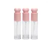 Storage Bottles Pump Bottle For Essence Lotion 30ml Glass Empty DIY Cosmetic Container Liquid Foundation Dispenser With Pressure Pink Lid