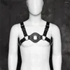 Наборы бюстгальтеров Gay Rave Harness Punk Gothic Мужские сексуальные ремни Регулируемая пряжка из искусственной кожи Нагрудный ремень для тела Секс-игрушки для нижнего белья