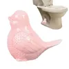 Toalettstol täcker skålskruv fågelbultar dekorativa delar harts söta dekor tillbehör