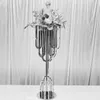 Gold Metal Arch Backdrop Flower Stand For Wedding Decoration Display Stand Tall Gold Tall gold crystal fancy wedding candelabra centerpiece wholesale