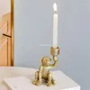 Bougeoirs amusants en forme de singe, pour mariage, fête d'anniversaire, ornement, chandelier, livraison directe