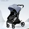 Barnvagnar# 2024 Ny 3in1 baby barnvagn baby vagn fällbar barnvagn baby bassinet puchair lyx multifunktionell baby barnvagn med bilstol l240319