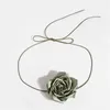 Belts Casual Flower Knot Waist Belt Large Fabric Rose Rope Elastic Strap Vintage Body For Dress Pants