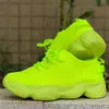 HBP Non-Merk Mode Sneakers Dames Heren Dikke Zool Veters Volwassen Atletische Trainer Demping Platform Sport Gym Wandelen Mesh Neon Groene Schoenen