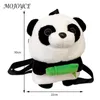 Rugzak Panda Pluche Kinderen Volwassen Mode Kleuterschool Casual Eenvoudige Verstelbare Riem Kawaii Meisjes Jongens Tas