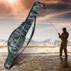 Borse Custodia per attrezzi da pesca Borse a tracolla per canna da pesca di grande capacità Cintura regolabile impermeabile Accessori da pesca resistenti all'usura