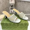 Novedad zapatillas diseñadores sandalias moda gasa diamantes de imitación zapatos de tacón alto sandalia a cuadros para mujer 7,5 cm zapatos de diseñador de mujer de tacón alto