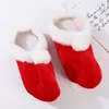 Pantofole 1 paio di scarpe natalizie rosse festive da Babbo Natale Adorabili decorazioni adorabili Comfort