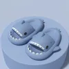 Дизайнерские повседневные шлепанцы с изображением акулы, мужские и женские модные противоскользящие износостойкие легкие дышащие сандалии с низким вырезом на плоской подошве