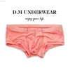 Underpants E likable young mens solid color underwear sexy comfortable breathable quick-drying thin fashion low-waist boxer briefs 24319