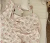 Född fleece muslin baby swaddle wrap tryckt supermjuka varmt kast filtar spjälsäng barnvagn täcke quilt mantas 240304