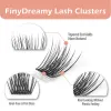 Ögonfransar FinyDreamy Bundle på 10 lådor DIY Cluster Lashes Eyelash Extension C Curl Volym Fluffy individuell återanvändbar falska ögonfransarverktyg