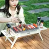 Detachable Camping Grill Portable Mini Stove Folding Barbecue Cookstove Durable Foldable BBQ Grill Rack Outdoor Cookware 240312