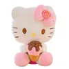 Fábrica atacado 30cm gatinho brinquedo de pelúcia animação em torno doce cone gato boneca presente favorito das crianças