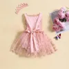 Girl Dresses Baby Girls Bodysuit Dress Dot Butterfly Sleeveless Straps Backless Tulle Skirt Hem Infant Bodysuits Summer Clothes