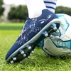 Chaussures de Football américain hommes bottes de Football athlétique enfants en cuir haut mâle crampons baskets d'entraînement Sport