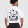 男性シャツ英国ジムシャークヘビーデューティーメンズフィットネススポーツ水分吸収と汗の吸入のための半袖Tシャツ