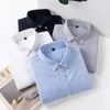 Men's Dress Shirts Plus Size 38-44 Cotton Shirt Business High-Dnd OL Work Male Long-sleeved Brand Casual Classic Top All-match