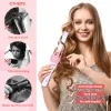 Ferros automáticos modelador de cabelo profissional rotativo curling ferro elétrico cerâmica curling íon negativo cuidados com o cabelo para mulher