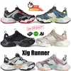 Дизайнерские кроссовки Xlg Runner Deluxe Спортивная обувь для мужчин Женские кроссовки Кроссовки Роскошные мужские и женские повседневные туфли на платформе Черная белая кожа