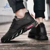 HBP icke-varumärke ny modedesign tennis Zapatos chunky tränare mjuka gummisula läder sneakers som kör sport casual promenadskor för män