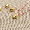 Fontes de festa 100 Pcs Pequeno Sino Jingle Bells Garland Decorações de Natal Ouro DIY Mini para Artesanato