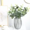 Decorative Flowers 20pcs Eucalyptus Stems Leaves Artificial Faux Greenery Branches Wedding Flower Wreath Dercoration Garden Plant