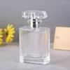 보관 병 10pcs 50ml Clear Glass 향수 스프레이 스크류 캡 빈 병 미스트 디스펜서 분무기