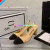 Channel Dames Slingbacks Sandaalkettingen Ballet Flats Schoenen Espadrilles Sandalen Dames Feest Trouwjurk Schoenen Dikke Hoge Hakken Slipper Pumps Loafers 257