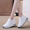 Casual schoenen Dames Platform Sneakers Lente Herfst Mode Vulcaniseer Slip-on Mesh Ademend Interne verhoging